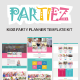 Partiez - Kids Party Planner Elementor Template Kit - ThemeForest Item for Sale