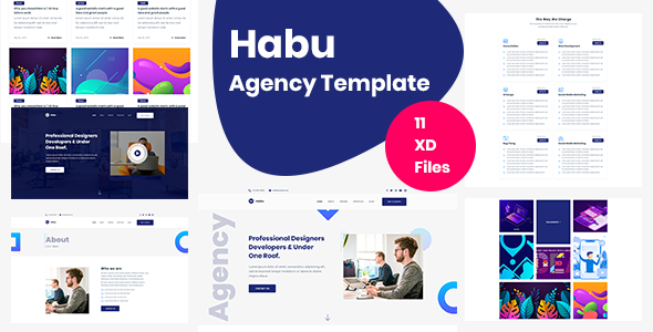Habu - Agency Adobe XD Template