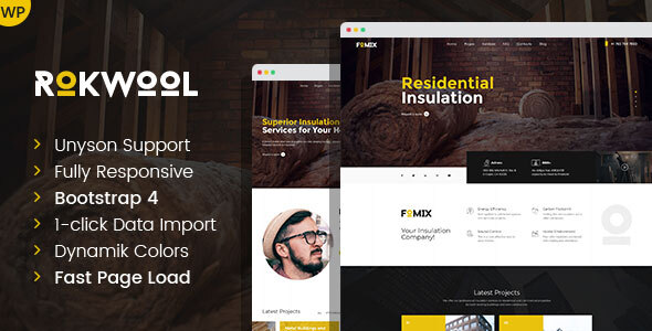 Introducing Rokwool: Unleash the Potential of Your House Insulation with a Modern WordPress Theme