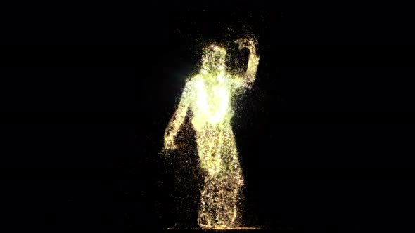 Particles Indian Dancing 