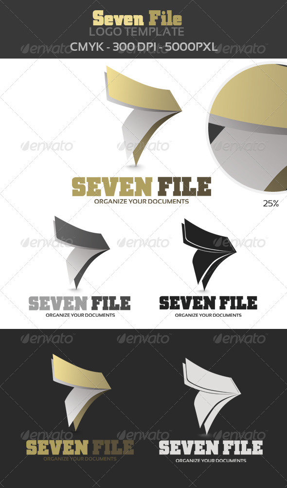 7 File Logo Template