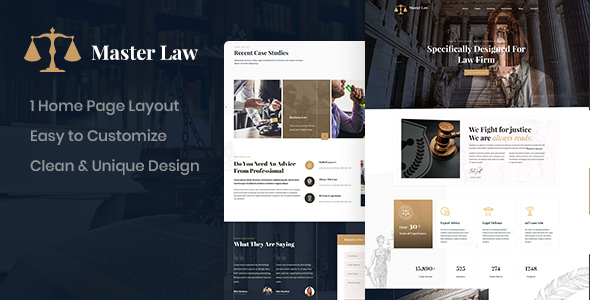 Masterlaw – Attorney PSD Template – 0 Sold!