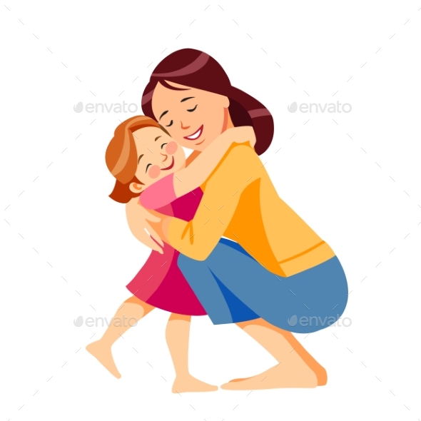 Mother and Child Hugging