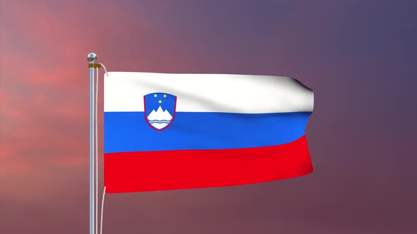 Slovenia Flag 4k
