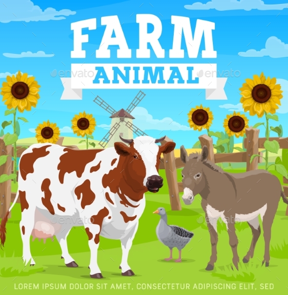 Farm Animals, Agriculture Gardening and Farming