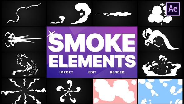 Smoke Elements Pack 05 | After Effects