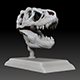 Tarbosaurus Skull 3D Printable Model - 3DOcean Item for Sale