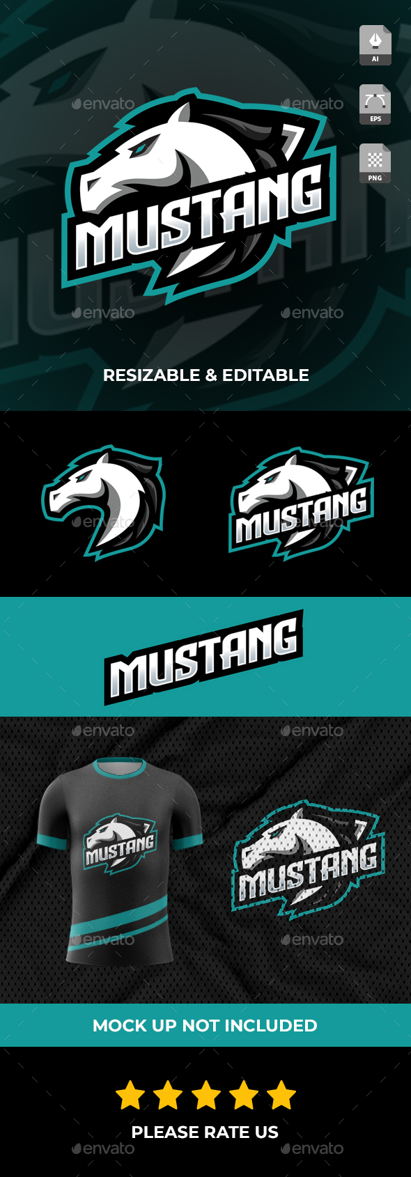 Horse Gaming Sport Logo
