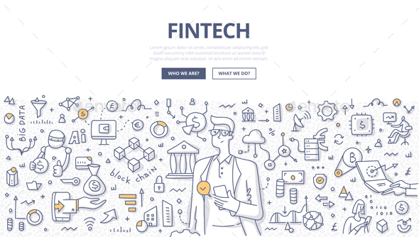 Fintech Doodle Concept