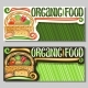 Vector Banners for Organic Food - GraphicRiver Item for Sale