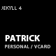 Patrick - Personal CV Resume Jekyll Template - ThemeForest Item for Sale