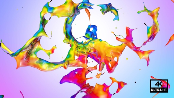 Swirl Multicolor Paint Splash