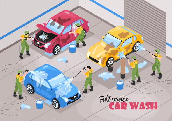 Car Wash Service Background