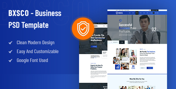 BXSCO - Business Multipurpose PSD Template