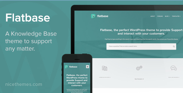 Flatbase – A responsive Knowledge Base/Wiki Theme