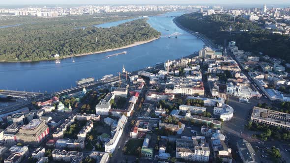 Kyiv - Aerial View of the Capital of Ukraine. Kiev