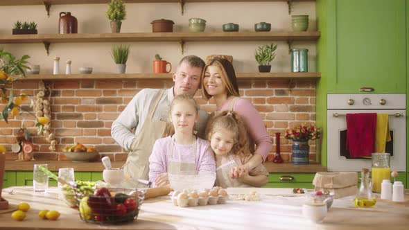 Portrait of a Beautiful Family Members Very