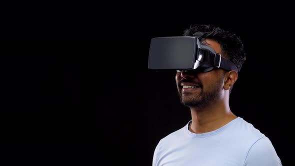 Man in Vr Glasses or Virtual Reality Headset 56