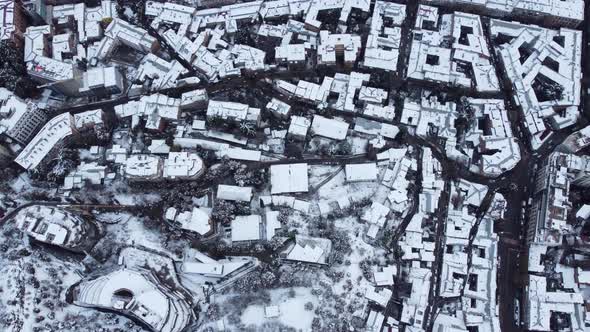Snowy City Aerial / Videohive