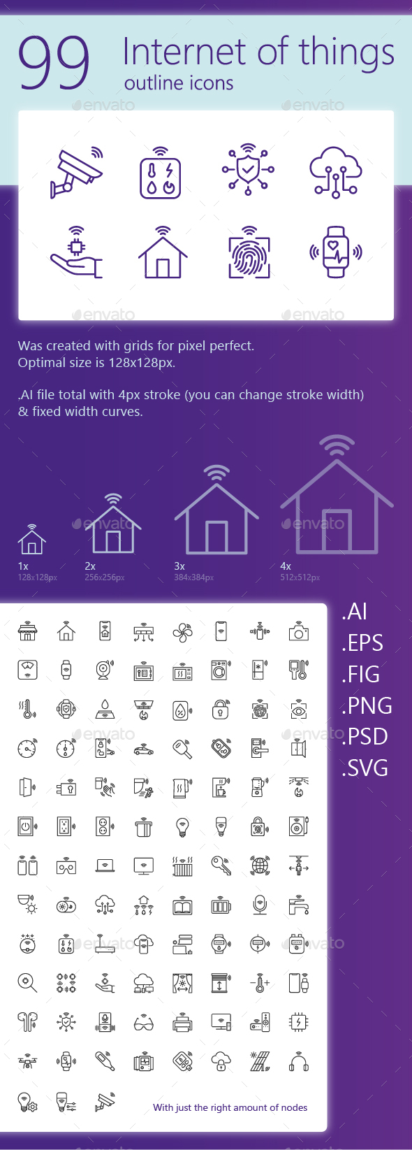 IoT outline iconset