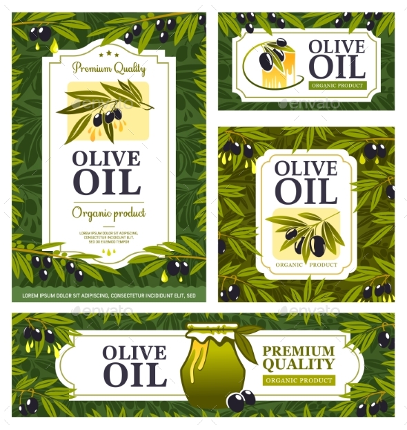 Olive Oil Label Graphics Designs Templates From Graphicriver