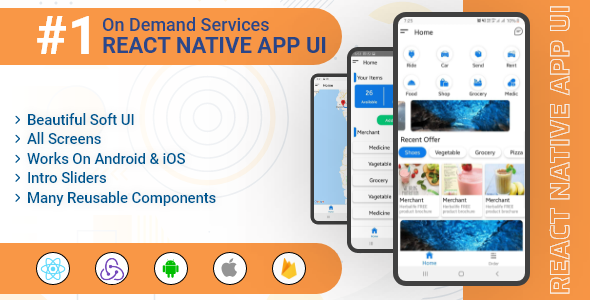 OnDemand Services - React Native App UI Template