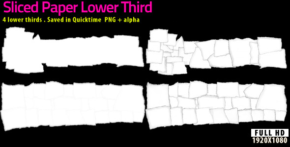 Sliced Paper Lower Thirds