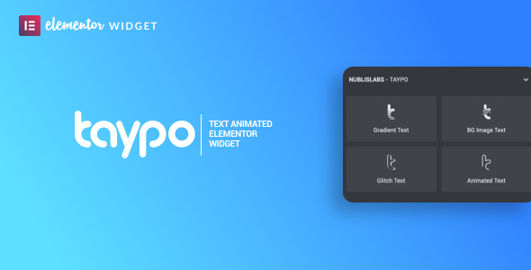 Taypo animated headings - widget for elementor