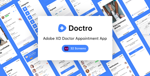 Doctro - Adobe XD Doctor Appointment App