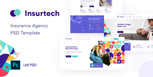 Insurtech - Insurance Agency PSD Template