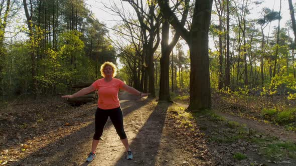 Woman exercising