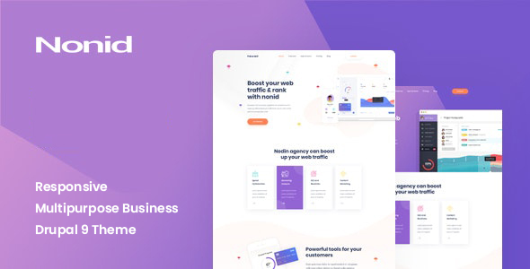 Nonid - Responsive Multipurpose Business Drupal 9 Theme