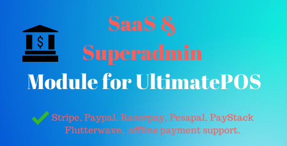 SaaS &amp; Superadmin Module for UltimatePOS - Advance