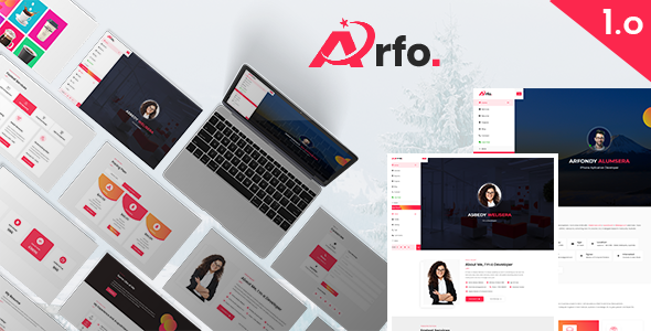 Arfo | Personal Portfolio Resume HTML5 Template