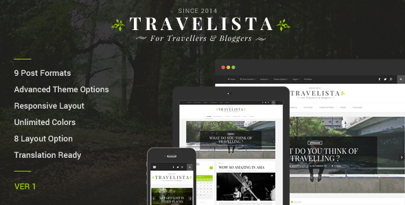 Travelista - WordPress Blog Theme