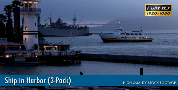Ship In Harbor (3-Pack)