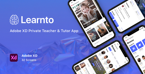 Learnto - Adobe XD Private Teacher & Tutor App