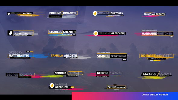 Business Colored Stripes Titles alt