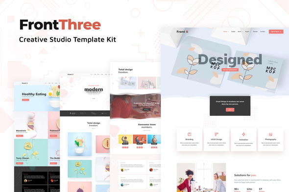 FrontThree - Creative Studio Template Kit