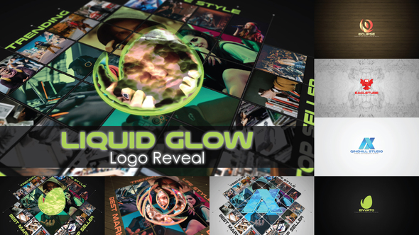 Liquid Glow Logo Reveal alt