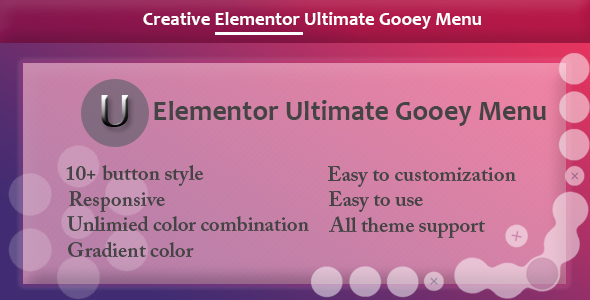 Elementor - Ultimate Gooey Menu