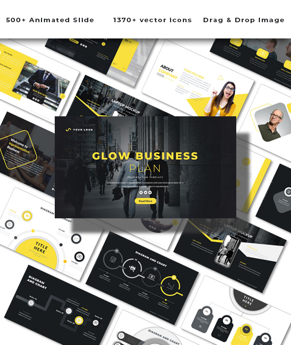 Glow Business Plan - Powerpoint Template