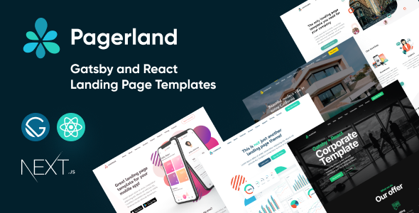 Pagerland - Gatsby Landing Page