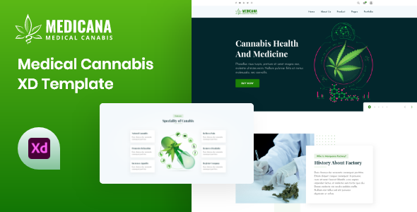 Medicana - Medical Cannabis XD Template