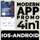 Modern APP Promo V-4 in 1-IOS and ANDROID - VideoHive Item for Sale