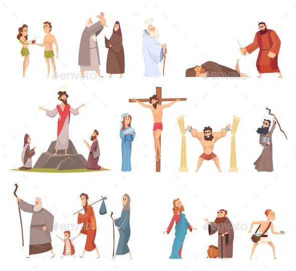 Bible Characters. Historical Antique Holy People