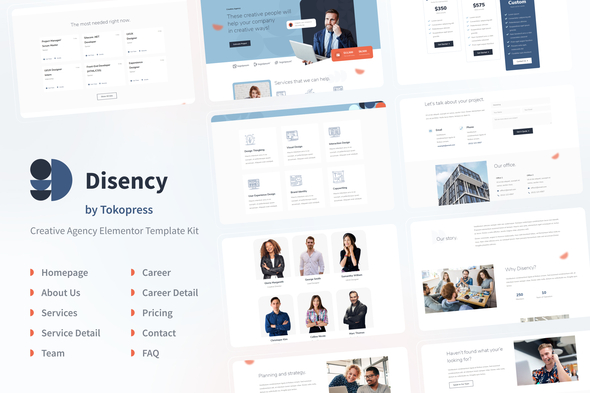 Disency | Agency Elementor Template Kit