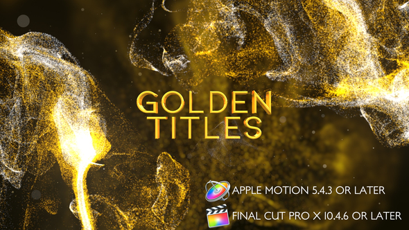 Golden Titles - Apple Motion alt
