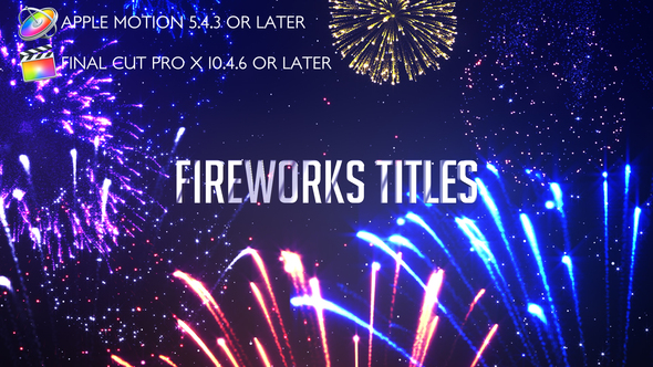 Fireworks Titles - Apple Motion alt