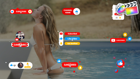 Liquid Youtube Buttons | FCPX alt